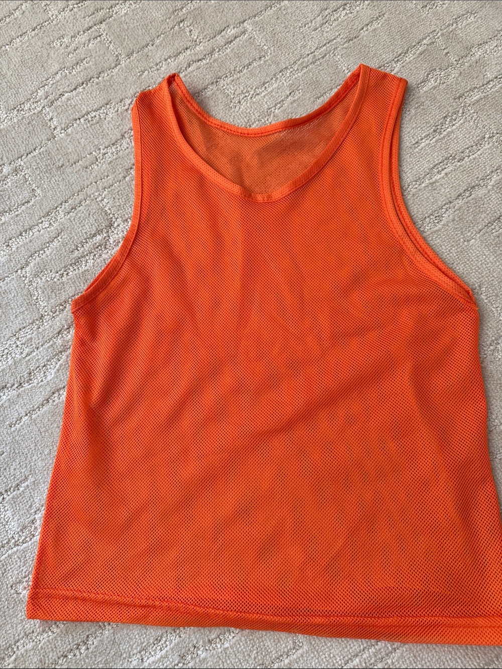 Kids Mesh Tank Top - Orange